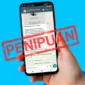 modus penipuan melalui permintaan untuk mengklik sebuah file undangan pernikahan berformat APK di WhatsApp (WA). (Dok. Bank BRI)