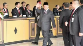 Menteri Pertahanan RI Prabowo Subianto hadir dalam Sidang Tahunan MPR RI. (Instagram.com/@prabowo)
