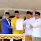 Ketua Umum Partai Gerindra Prabowo Subianto bersama Ketuam Umum Partai Golkar Airlangga Hartarto, Ketua Umum ZUlkifli Hasan dan Ketua Umum PKB Muhaimin Iskandar. (Facbook.com/@Prabowo Subianto)
