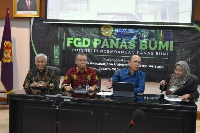 Universitas Darma Persada mengadakan Forum Group Discussion tentang energi terbarukan, khususnya geothermal dan transisi energi. (Dok. Universitas Darma Persada)