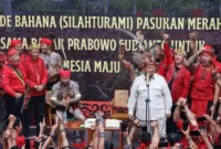 Capres nomer urut 2 Prabowo Subianto saat menghadiri acara Bahaupm Bide Bahana (Silaturahmi) di Kafe Kluwi, Pontianak, Kalimantan Barat, Sabtu (20/1/2024). (Dok. TKN Prabowo Gibran) 