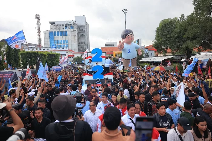 Capres nomor urut 2 Prabowo Subianto tiba di Kota Semarang, Jawa Tengah. (Dok. TKN Prabowo Gibran)